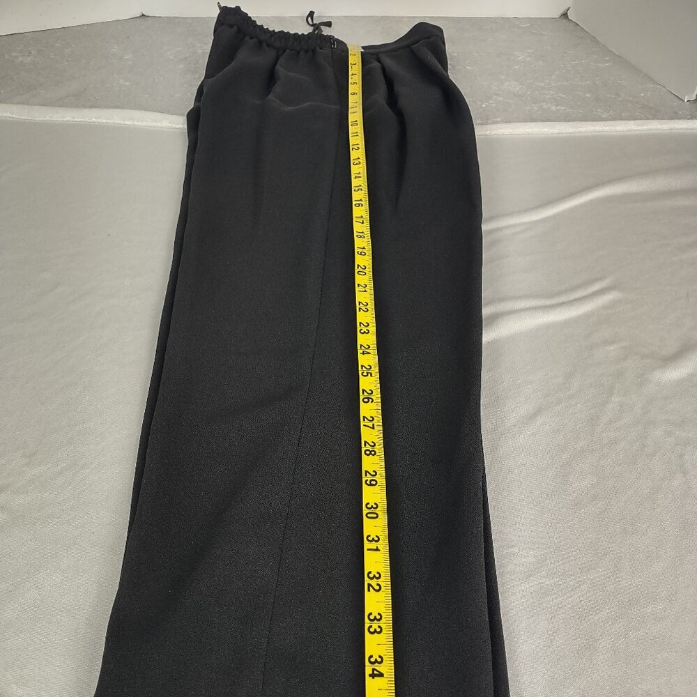 Jessica Howard Black Beaded Collar 2 Pc Pant Suit Formal Career Petite 4 - Picture 9 of 14